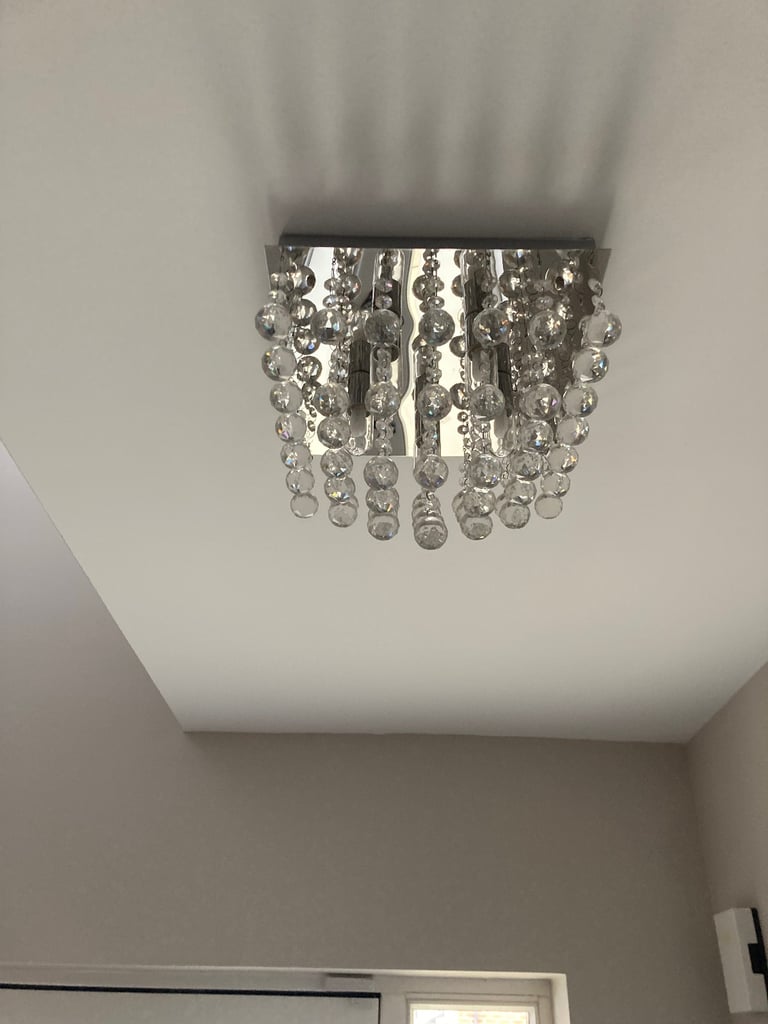 Small Crystal Flush Ceiling Lights