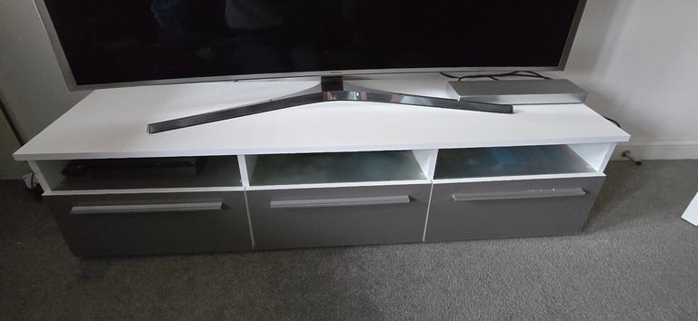 White & Grey TV unit