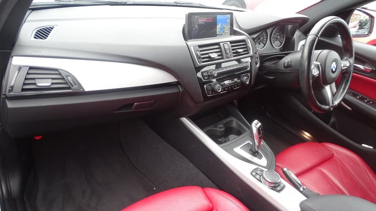 BMW 1 SERIES White Auto Petrol 2016 m sport red leather