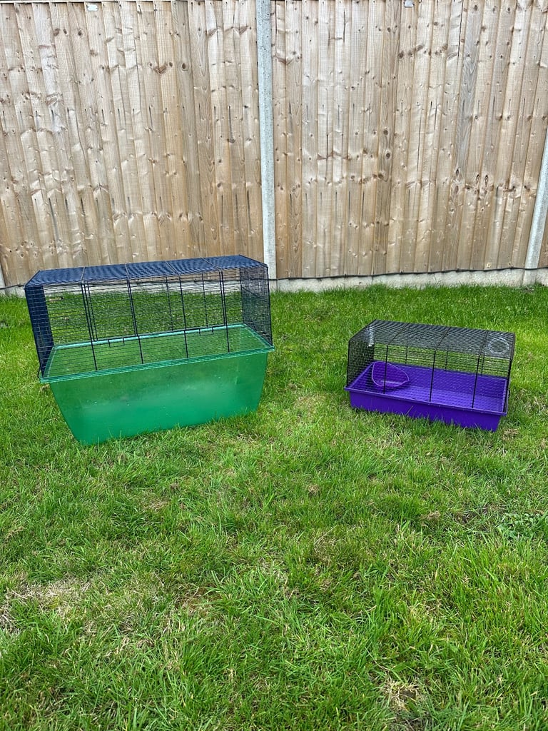 Two Small Pet Wire Cages