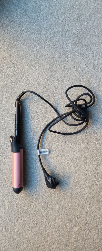 BaByliss Red Hair Curling Wand Barrel Tong Curler New - Unused item