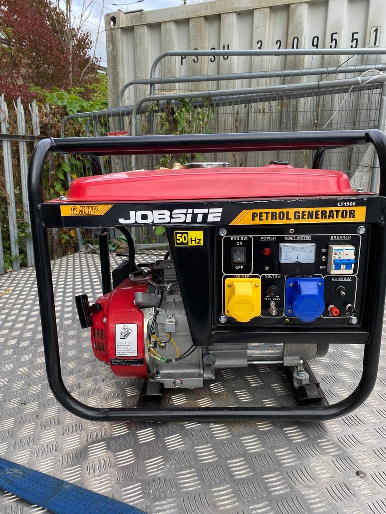 Petrol generator Jobsite CT 1990/4 stroke/air cooled, as new