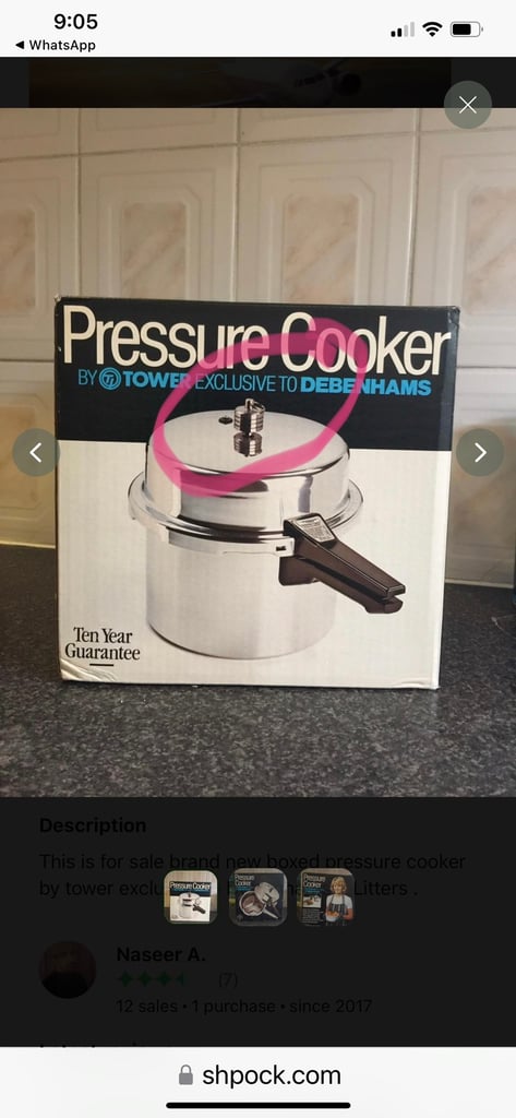 Wanted pressure cooker 