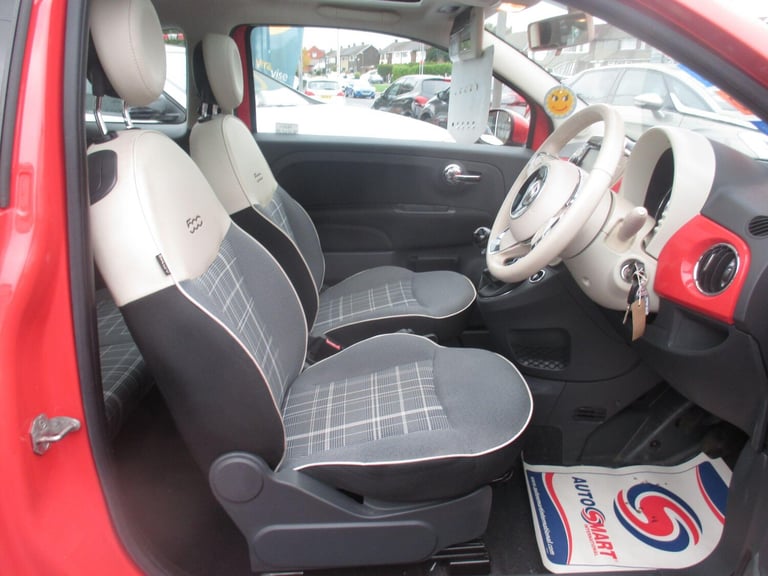 2016 Fiat 500 0.9 TwinAir Lounge Euro 6 (s/s) 3dr HATCHBACK Petrol Manual