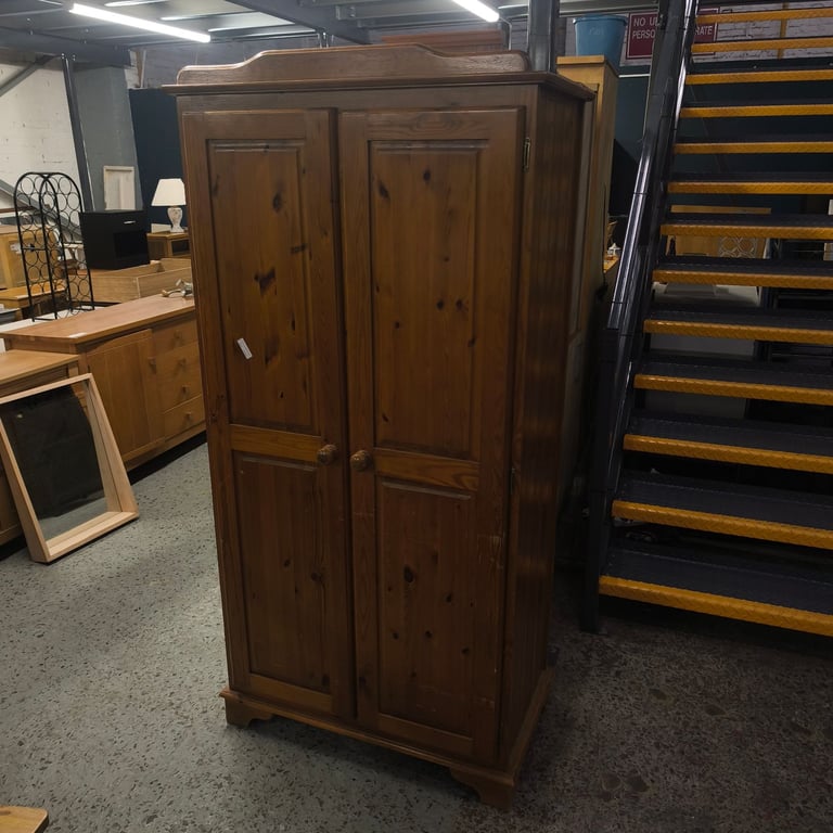 image for Pine double wardrobe 