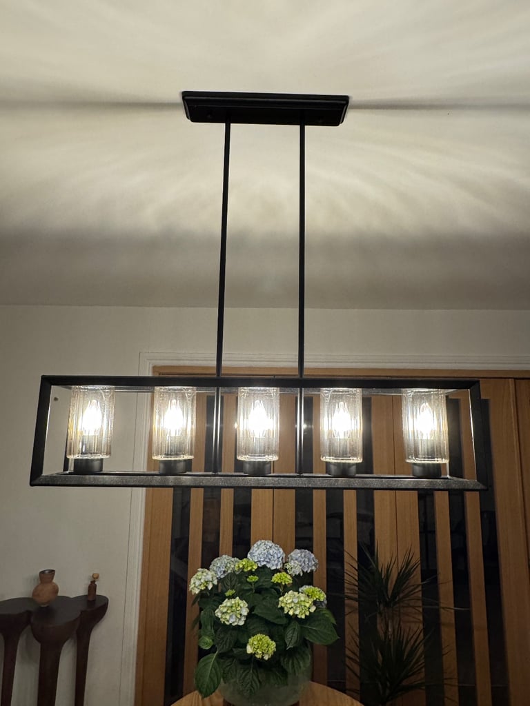 Large chandelier kitchen dining room light