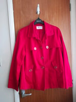 image for Red .short  rain coat  excellent condition  