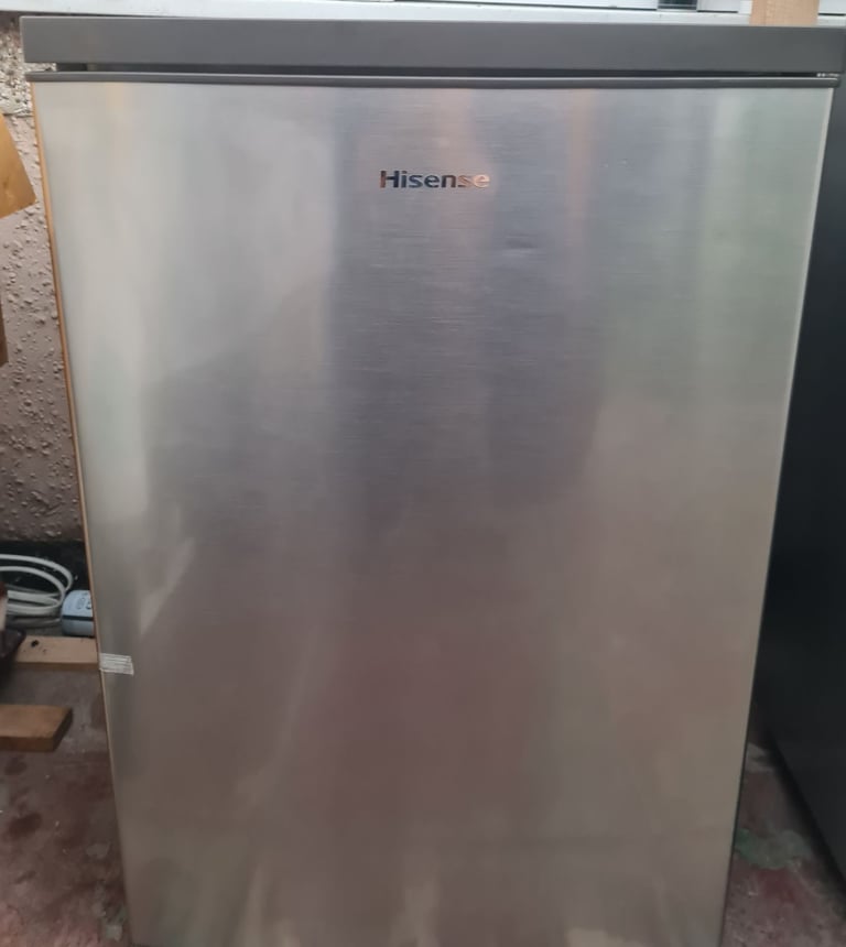 Hisense under counter fridge silver 55cm wide 