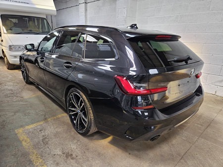 2021 21 BMW 3 SERIES 318d MHT M Sport 5dr Step Auto Black Damaged Salvage