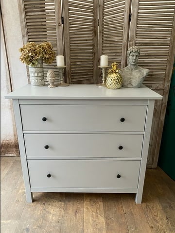 Lovely pine chest 3 drawers shabby chic safe doorstep delivery