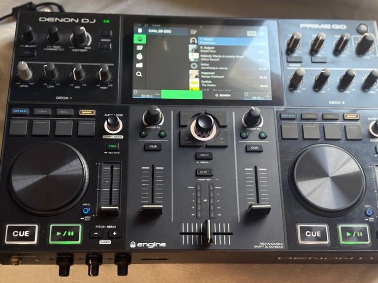 Denon Denon Prime Go 2-Deck Rechargeable Smart DJ Console w/ 7" Touchscreen
