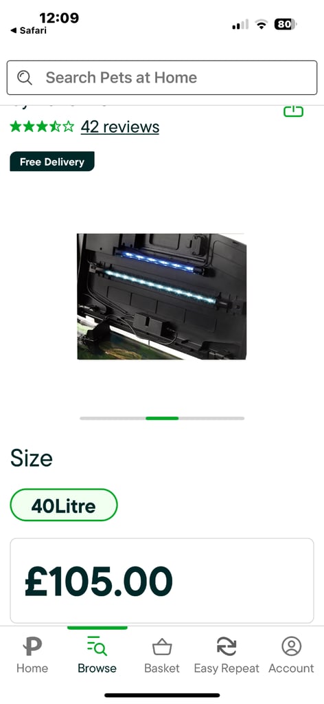 Love Fish 40 L Tank Like New 
