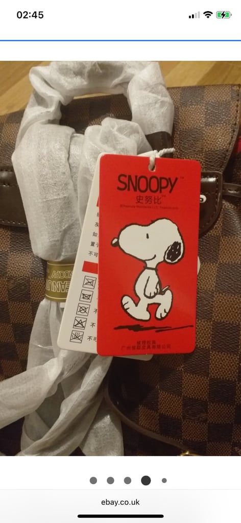 Snoopy peanuts bag
