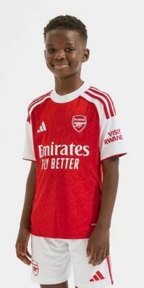 Arsenal 25/26 Home Junior Kids Children’s Shirt Short Set Kit 