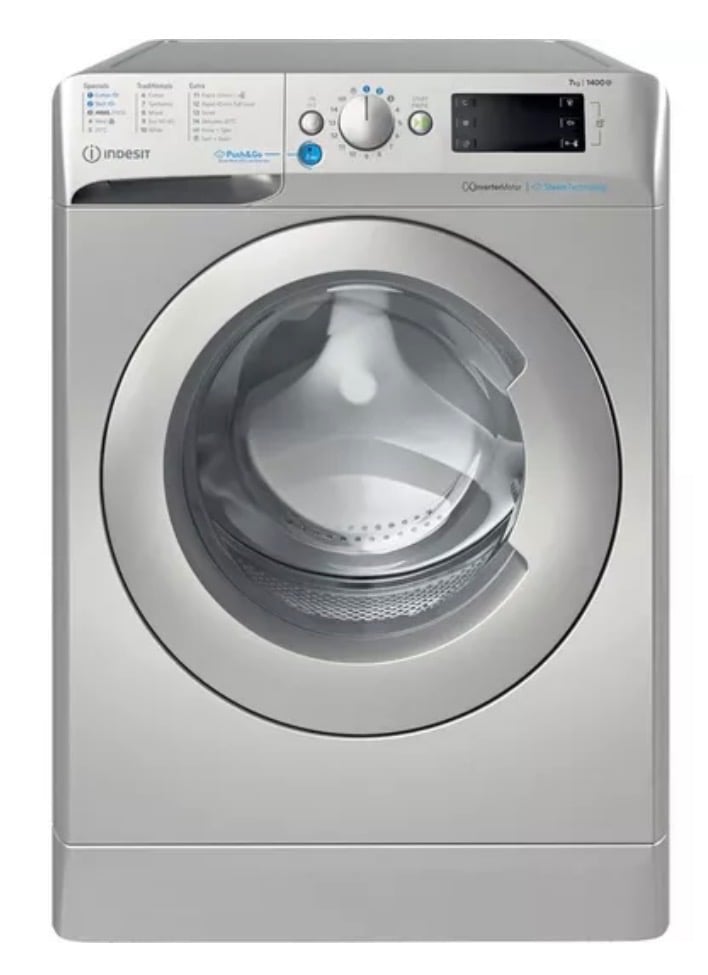 1 Month Old Indesit 7kg Steam Technology Washing Machine 