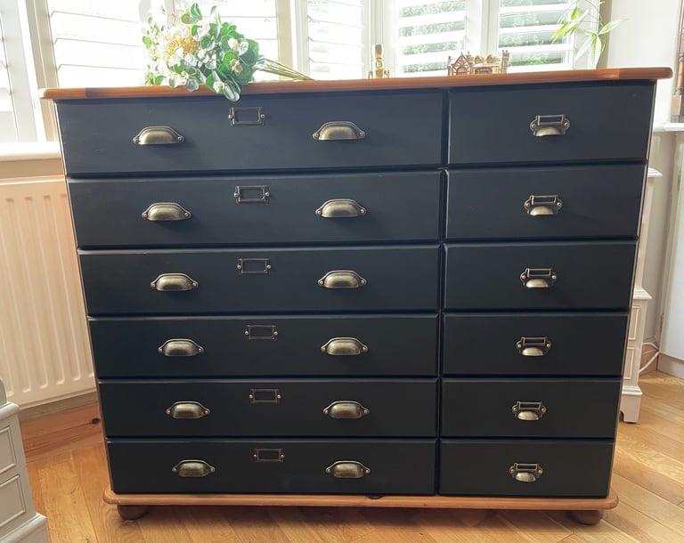Merchant Chest of Drawers - Haberdashery - Apothecary - Sideboard Newly Up-cycled.