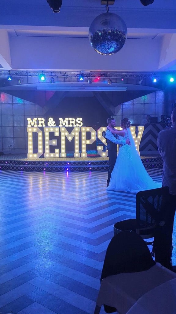 4ft Light up Letters & Numbers to hire, London