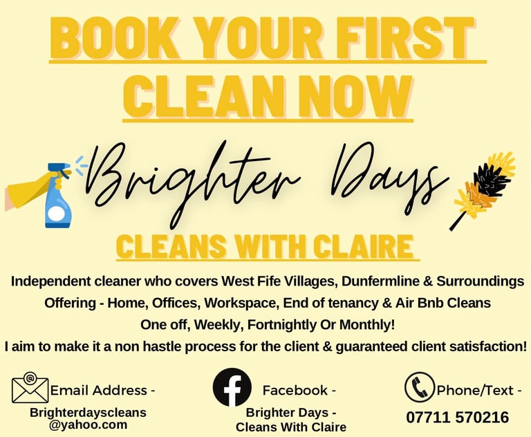 Home/Domestic & Commercial Cleaner!