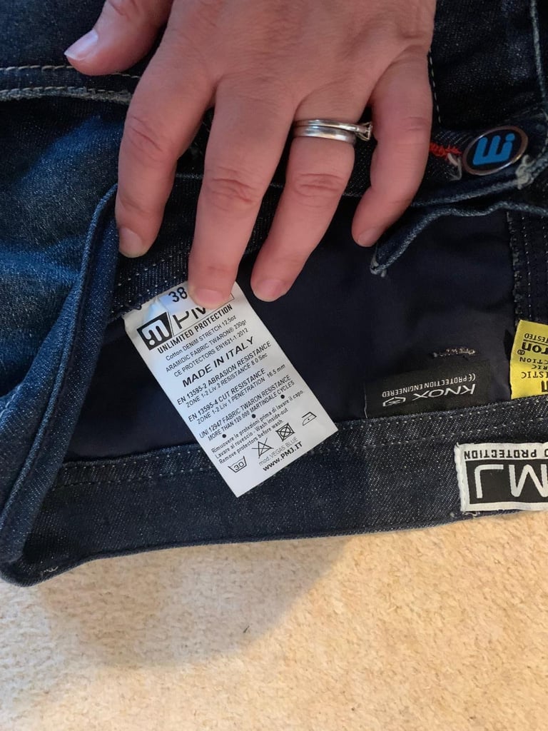 PMJ Kevlar padded jeans 38 inch waist