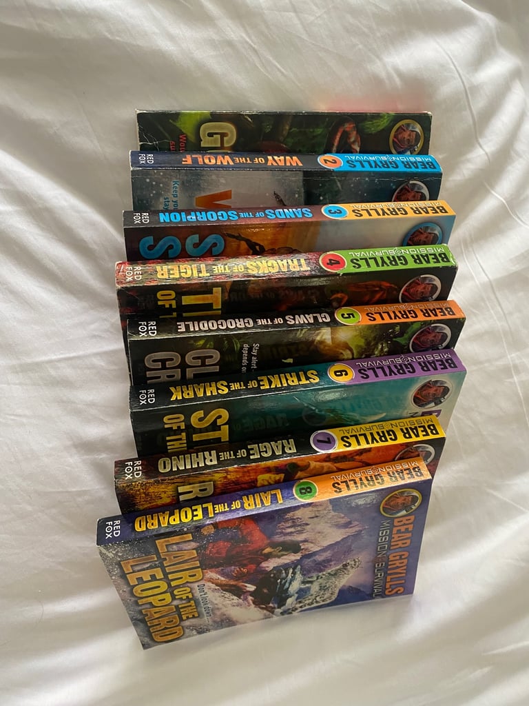 Full set Bear Grylls Mission Survival books