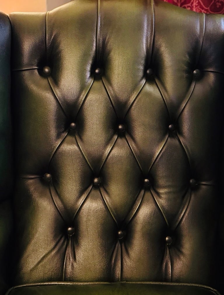 image for Chesterfield Queen Anne wingback armchair 