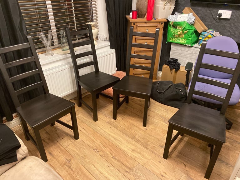 image for Black dinning chairs 