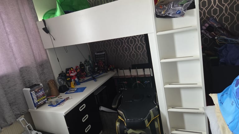 image for Kids gaming bed high sleeper