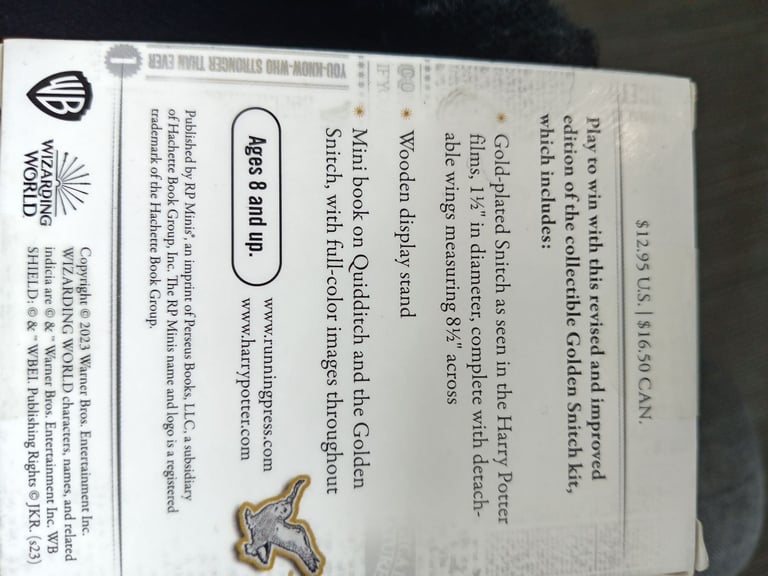 Harry Potter golden snitch 