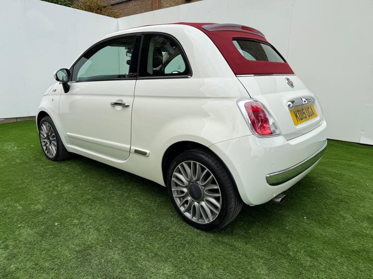 2015 Fiat 500 0.9 TwinAir Lounge 2dr Dualogic CONVERTIBLE PETROL Automatic
