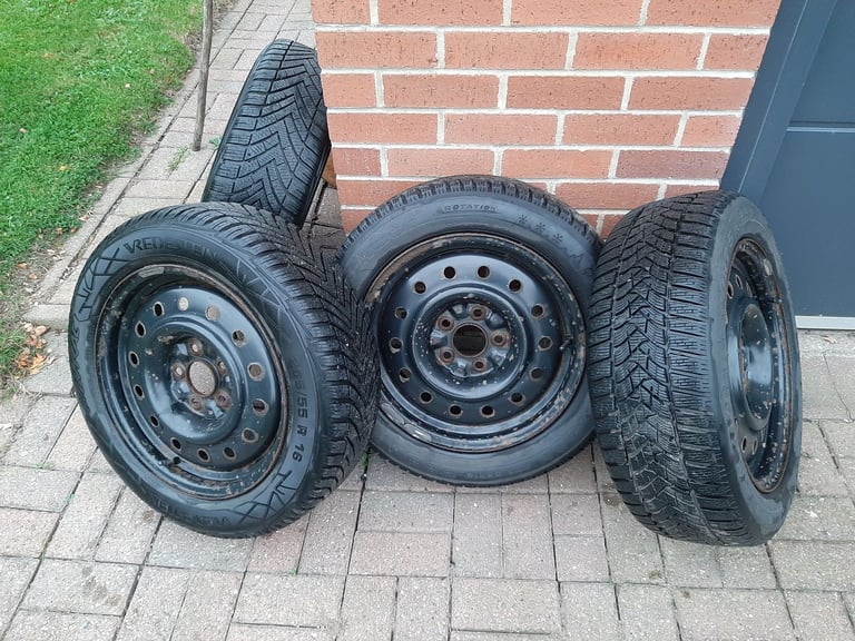 image for 4 x 205 55 R16 winter tyres and rims