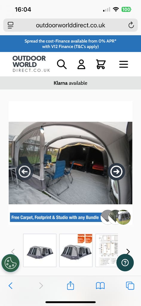 Vango The Anantara 600XL 6 man luxury camping glamping holiday tent bundle