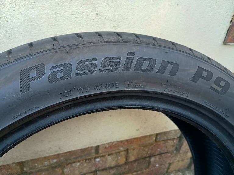 19" CITROEN C5 / DS4 TYRES - 205 / 55 / 19" PAIR FOR ALLOYS WHEELS