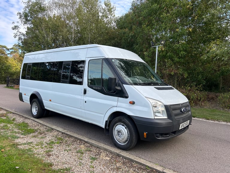 FORD TRANSIT 7 SEAT MINIBUS 2012 XLWB MED ROOF EX SCHOOL FULL SERVICE HISTORY NO VAT