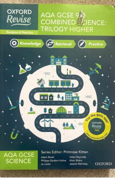 AQA GCSE 9-1 Combined Science: Trilogy Higher Book Oxford Revise New