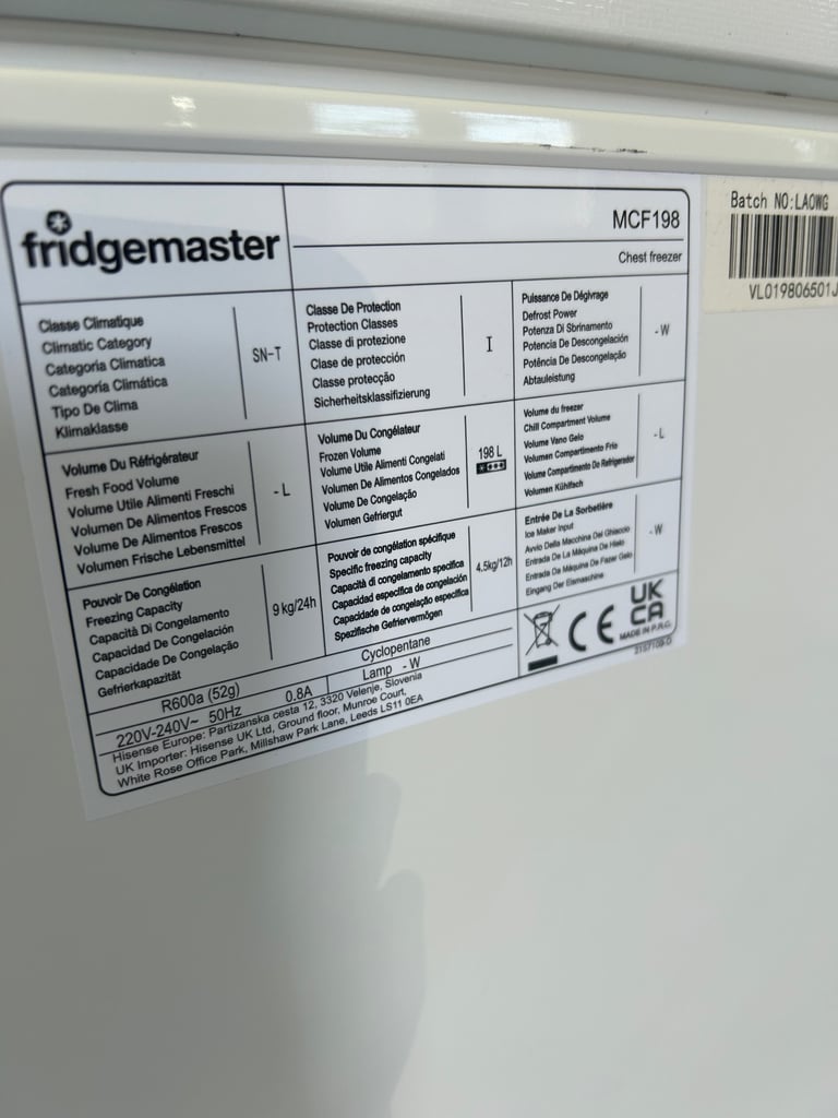 Medium Chest Freezer 