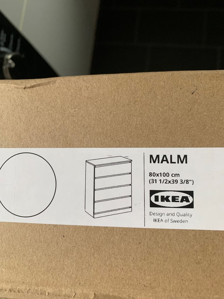 Brand new ikea malm drawers white