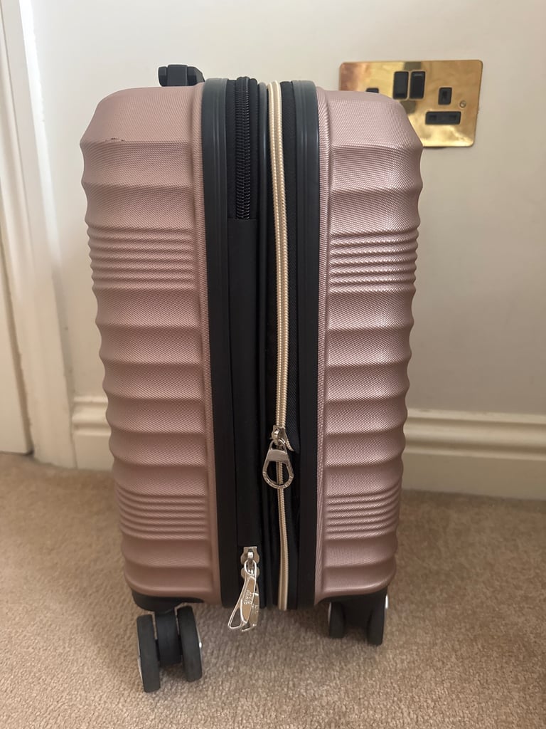 LYS PARIS Small Hard Shell Pink Suitcase 