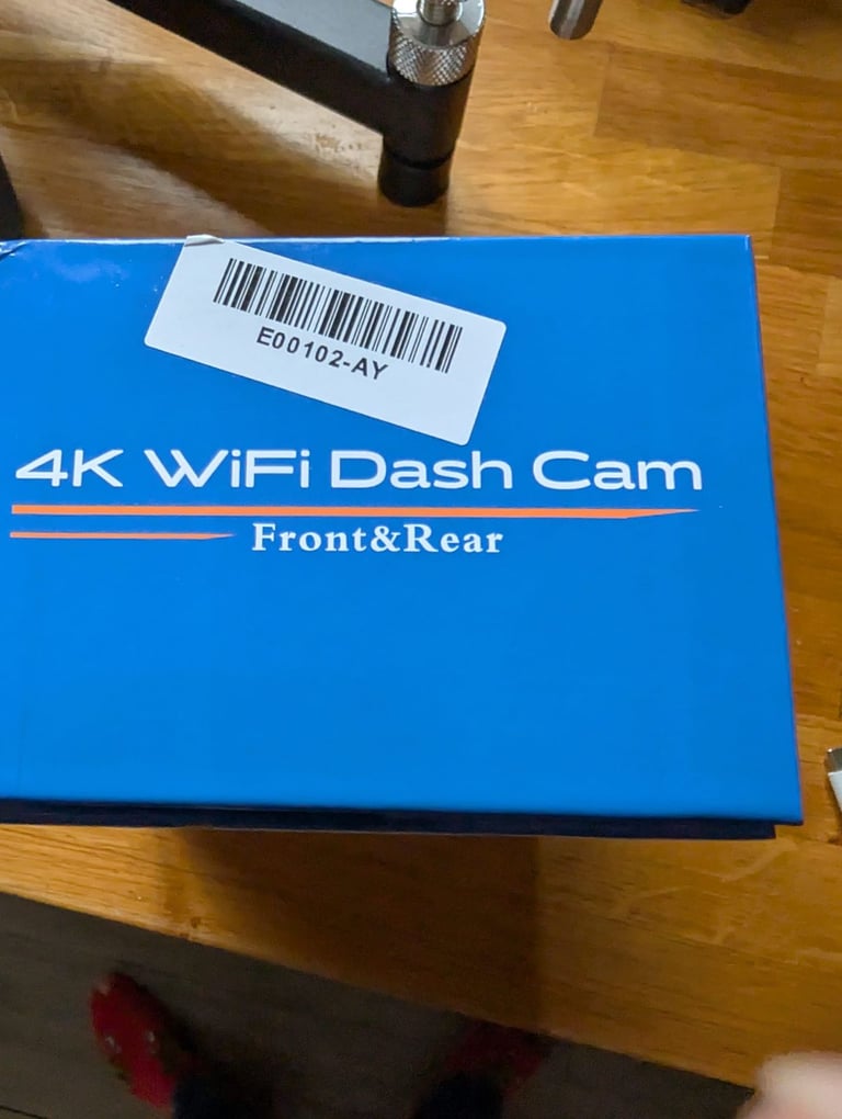 Dash Cam Front and Rear 4k UHD with Wifi - NEVER USED