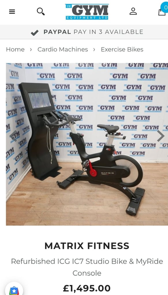 Matrix IC7 studio bike 