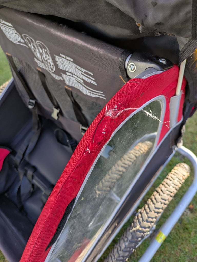 Double kids bike trailer