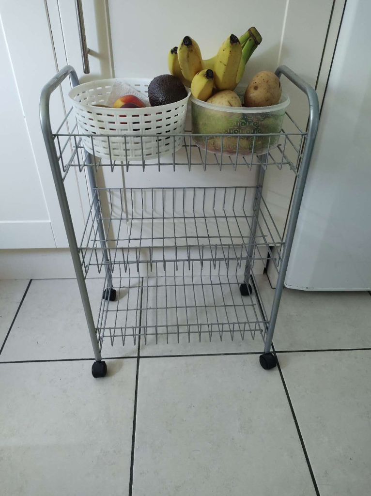 small trolley in kitchen