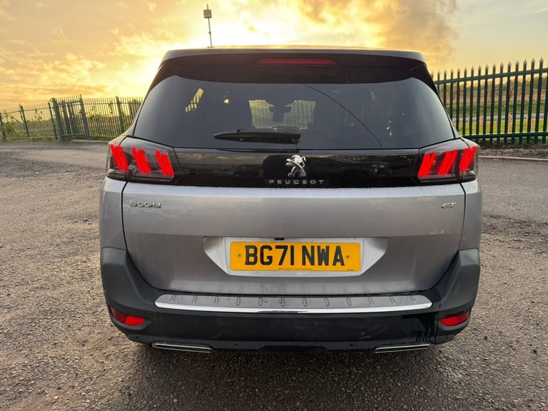 2021 71 PEUGEOT 5008 1.2 GT PURETECH 7 SEATER AUTOMATIC PETROL GREY EURO 6