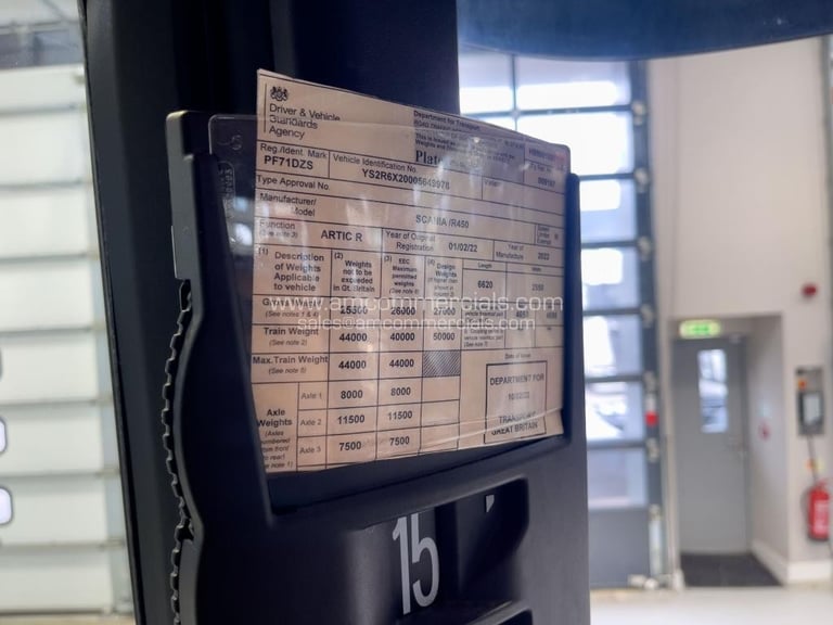 2022 (71) SCANIA R450 6X2 TAG HIGHLINE
