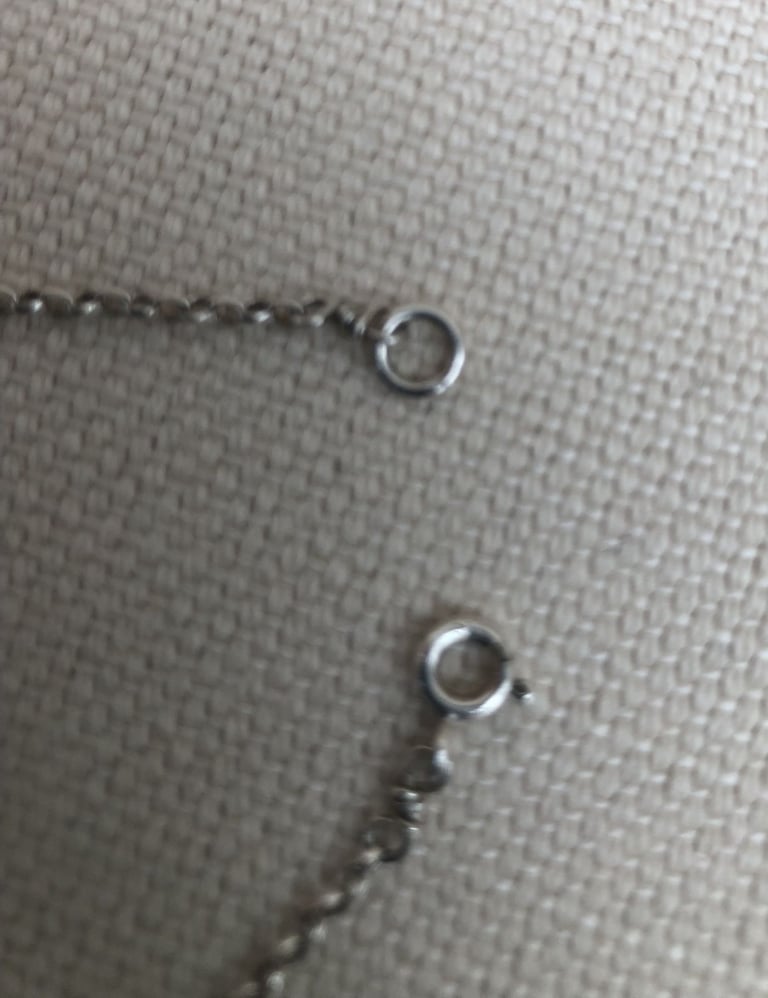 Handmade sterling silver chain with gemstone ONO