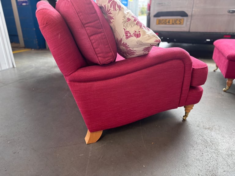 Laura Ashley 3 seater sofa and storage footstool ! Immaculate as new ! 