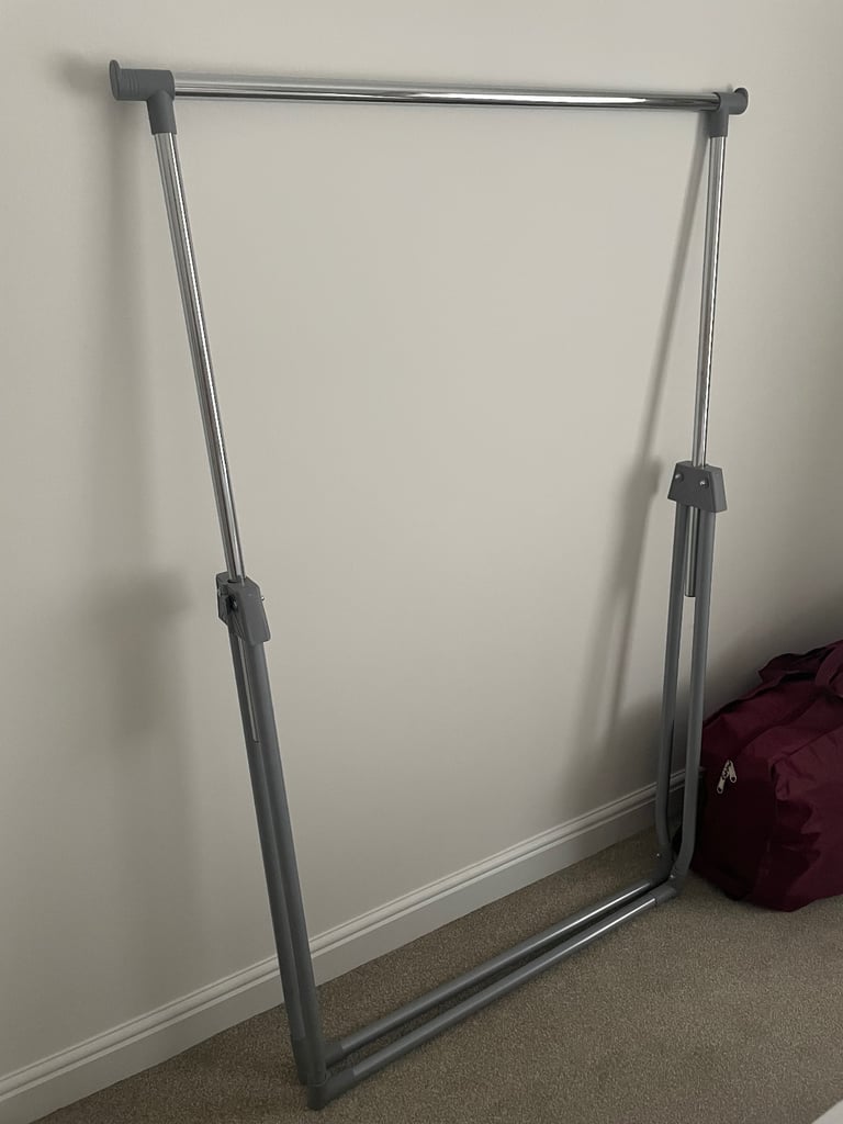 Argos Home Foldable Clothes Rail Chrome - Only Used Once 