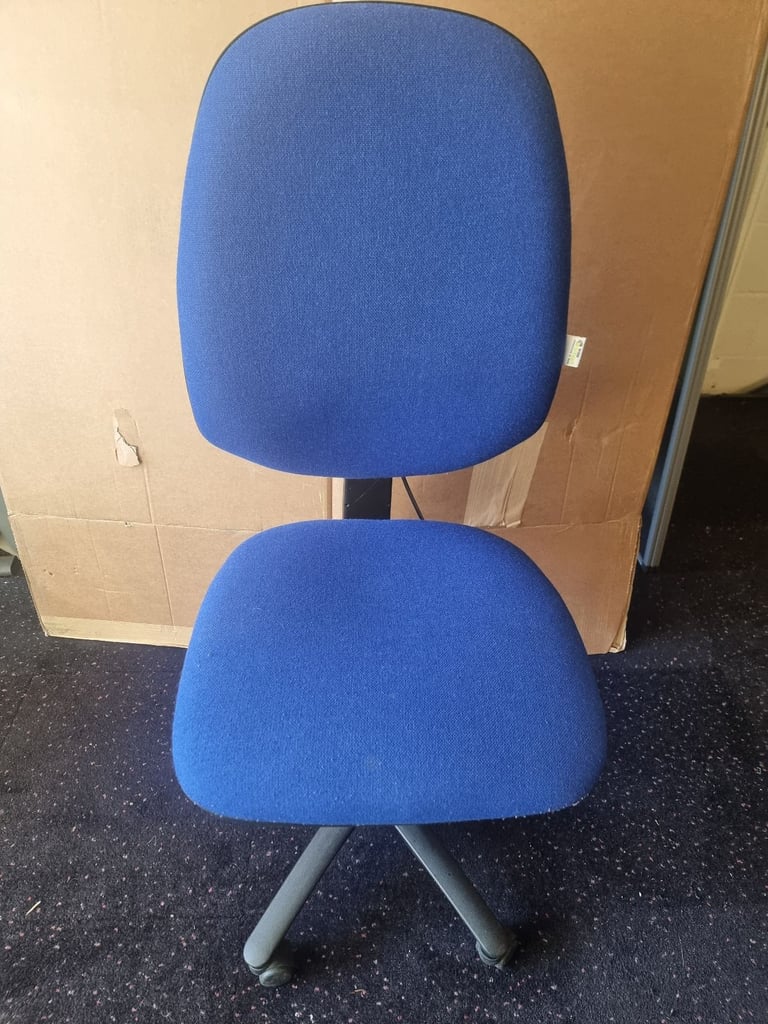 Large Blue Adjustable Office Swivel Desk Chair 