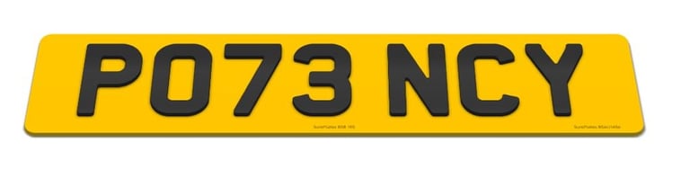 PO73 NCY - POTENCY - Great private number plate for supercar