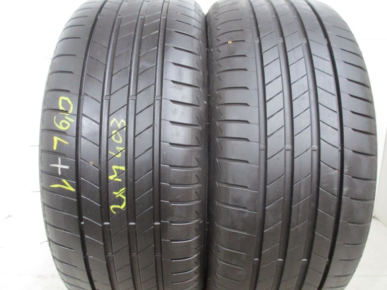 M403 2X 225/40/18 92Y BRIDGESTONE TURANZA T005 *RFT RSC XL 2X 6MM TREAD DOT 3721 0922 