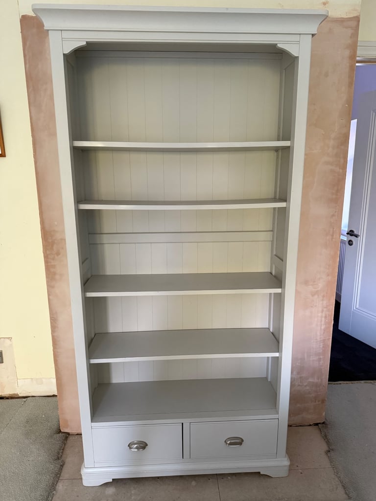 image for Large Cotswold brand bookcase light grey